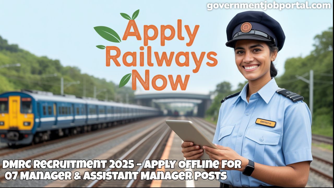 DMRC Recruitment 2025 – Apply Offline for 07 Manager & Assistant Manager Posts